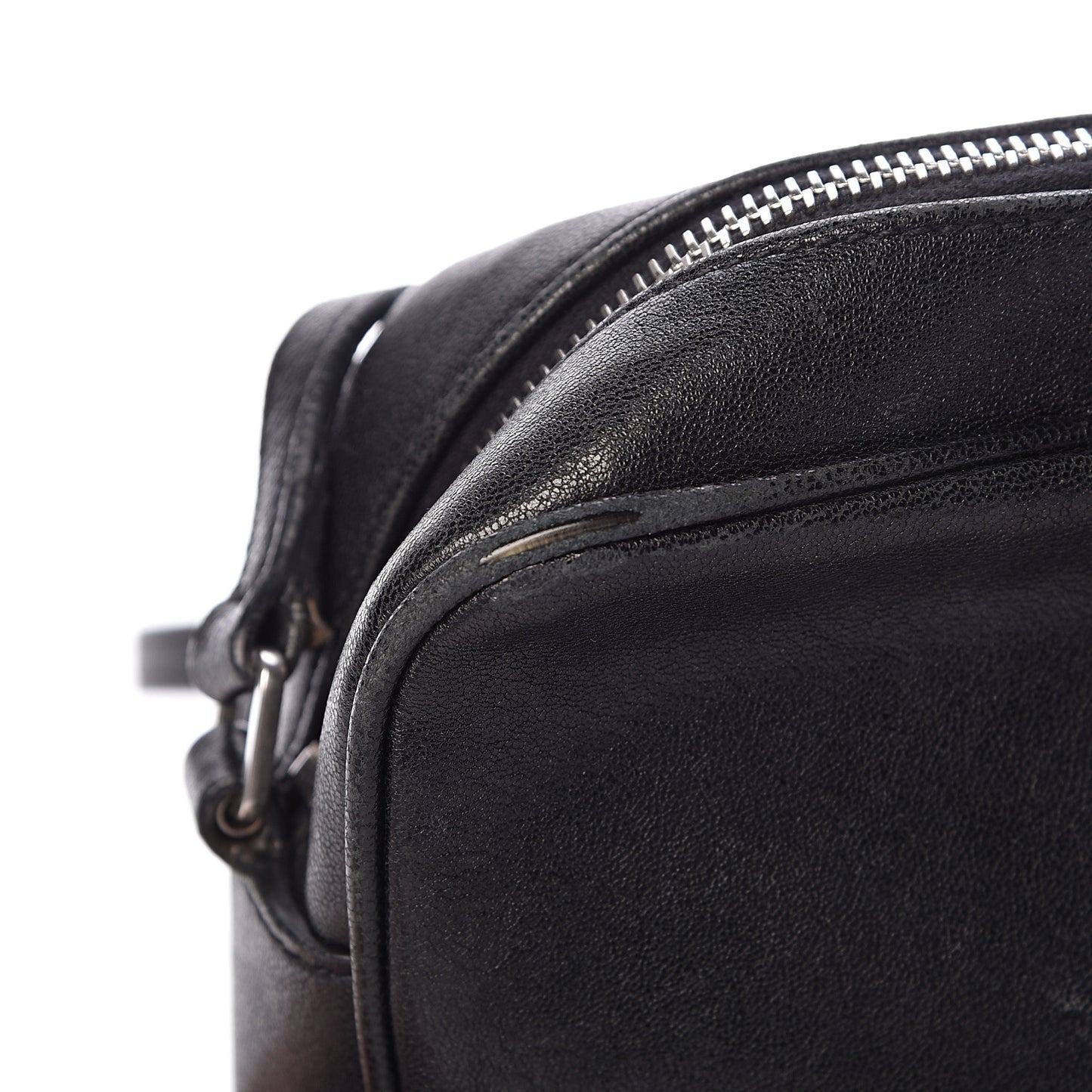 Lambskin Monogram Small Lou Camera Bag Black