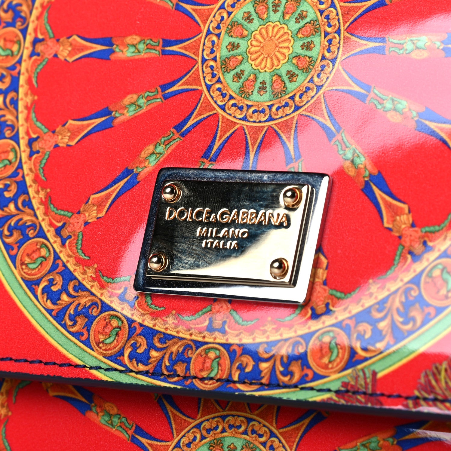 Dolce & Gabbana Vernice Printed Medium Miss Sicily Satchel Multicolor 5 of 6