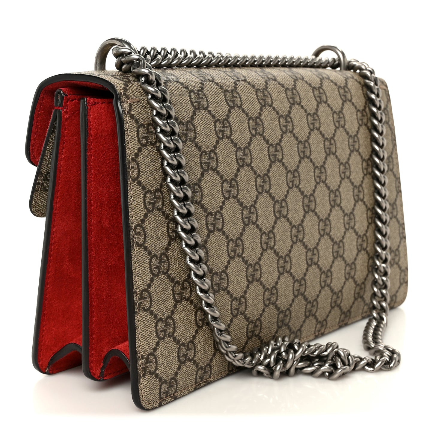 GG Supreme Monogram Small Dionysus Shoulder Bag Red