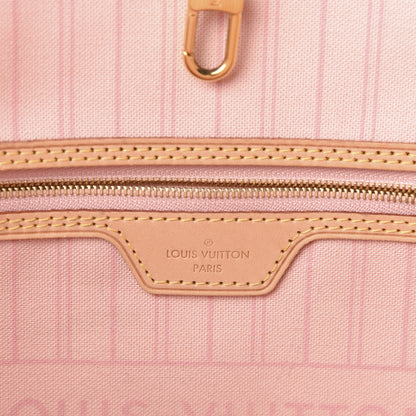 Louis Vuitton Damier Azur Neo Neverfull MM Rose Ballerine 8 of 12