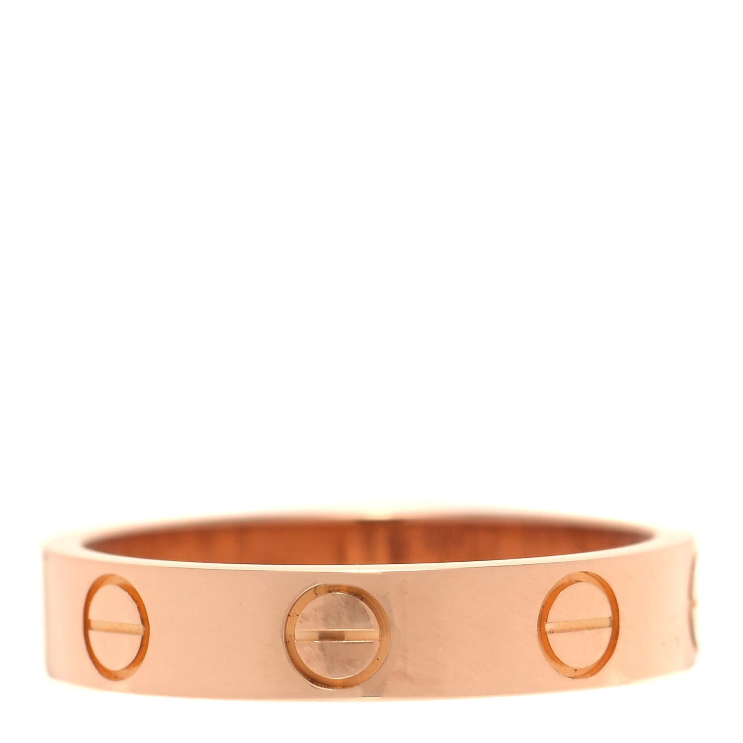 Cartier 18K Yellow Gold 3.5mm LOVE Wedding Band Ring 49 4.75 1 of 5
