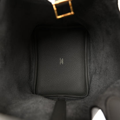 Hermes Taurillon Clemence Picotin Lock 18 PM Gris Meyer 5 of 11