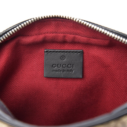 Gucci GG Supreme Monogram Web Small Shoulder Bag Black 5 of 9