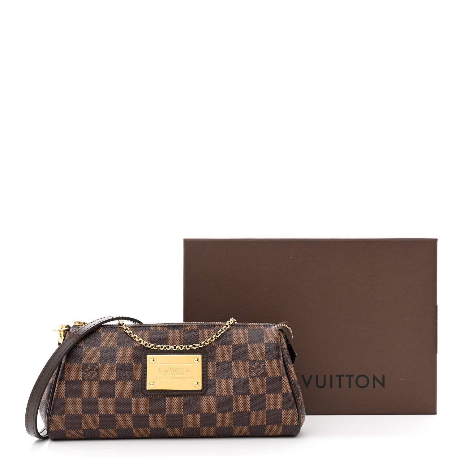 Louis Vuitton Damier Ebene Eva Clutch 14 of 14