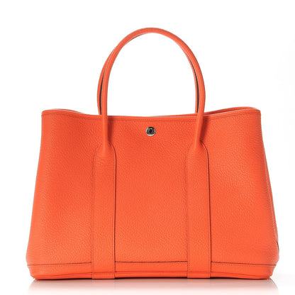 Hermes Vache Country Garden Party 36 MM Orange 1 of 8
