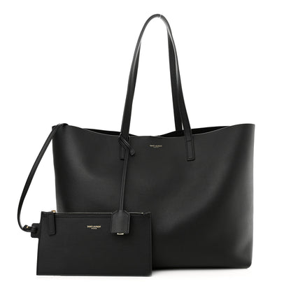 Saint Laurent Calfskin Large Shopping Tote Black 1 of 9