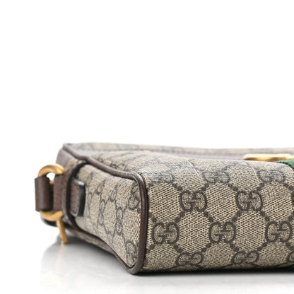 Gucci GG Supreme Monogram Web Small Ophidia Messenger Bag Brown 9 of 12