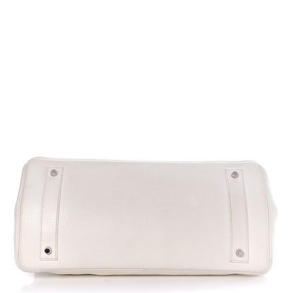 Hermes Taurillon Clemence JPG Birkin 42 White 8 of 33