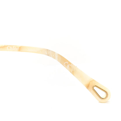 Chloe Poppy Cutout Square Sunglasses CE133S Gold Pink 5 of 6