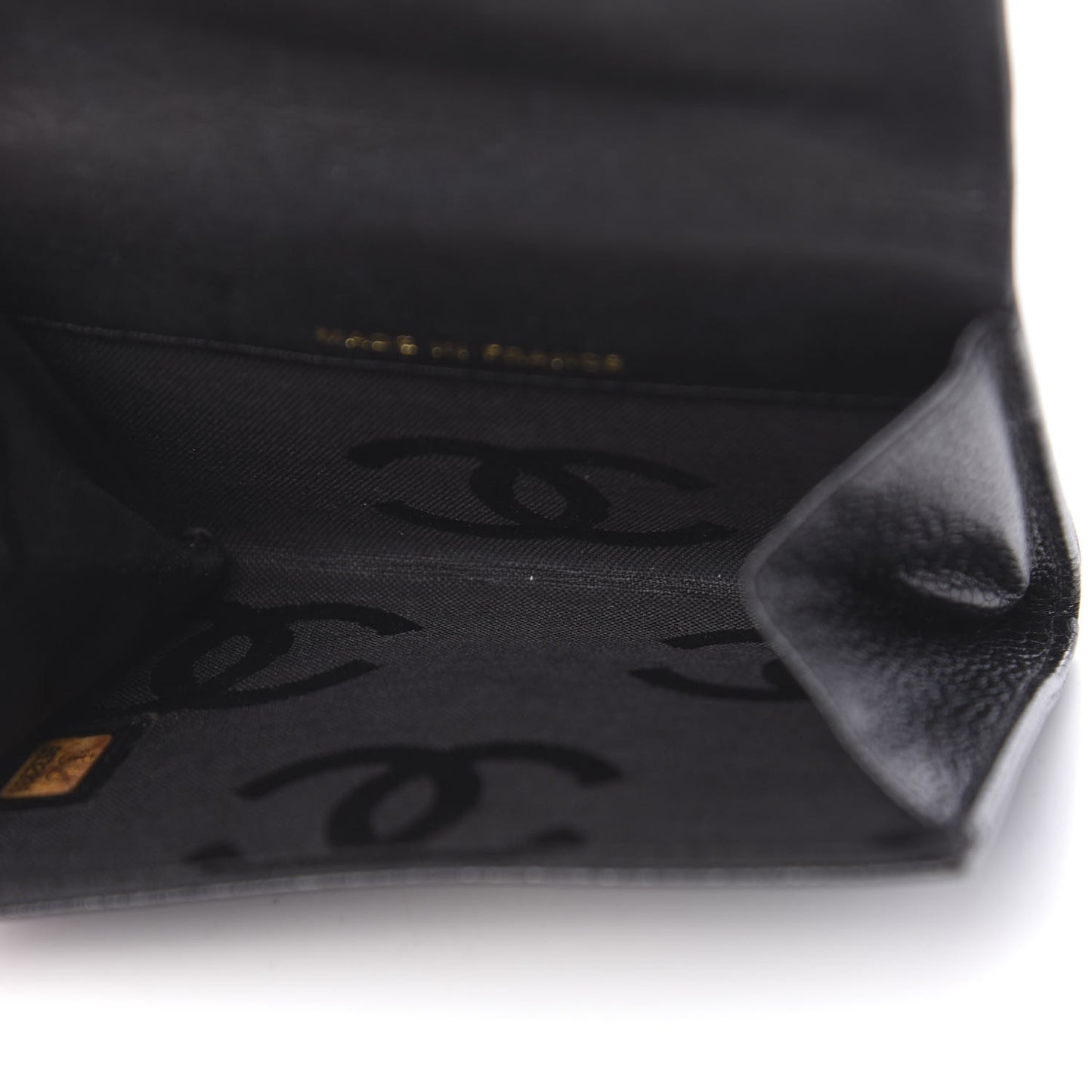 Caviar Timeless CC Flap Card Holder Black