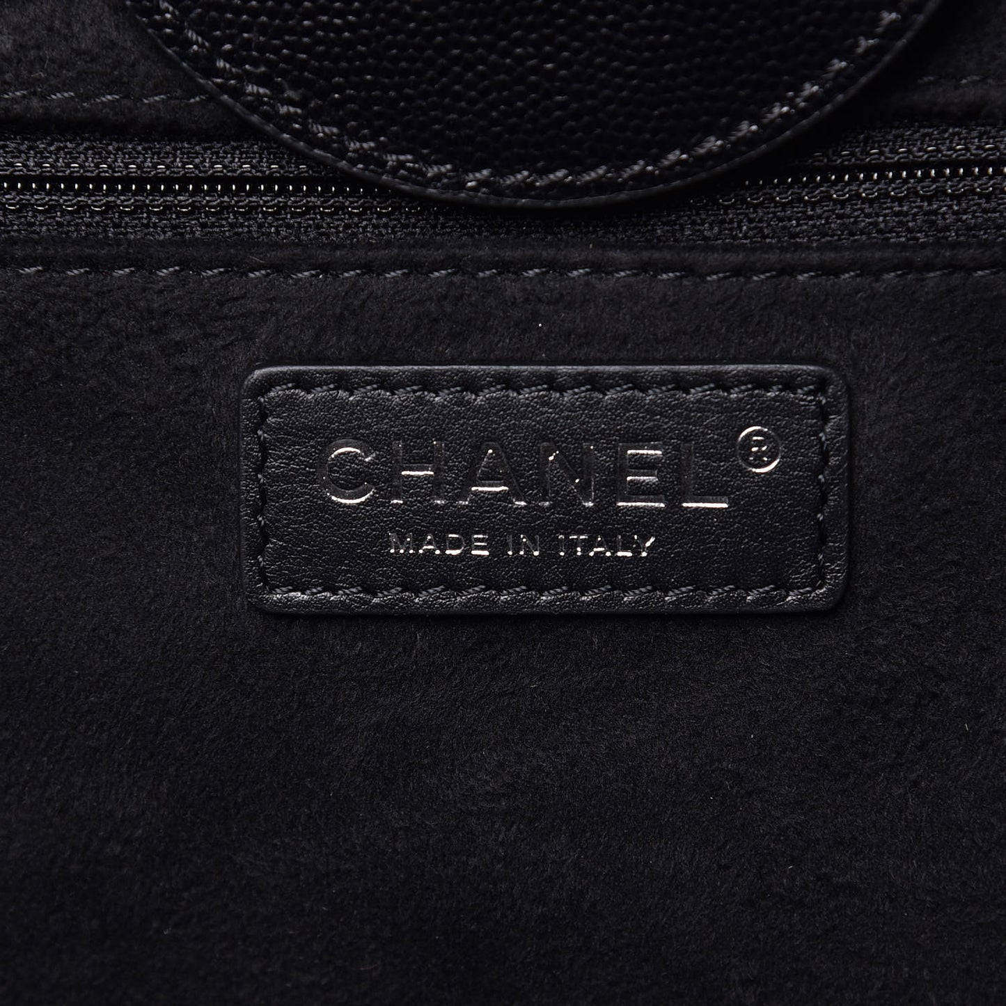 Caviar Small Studded Deauville Tote Black