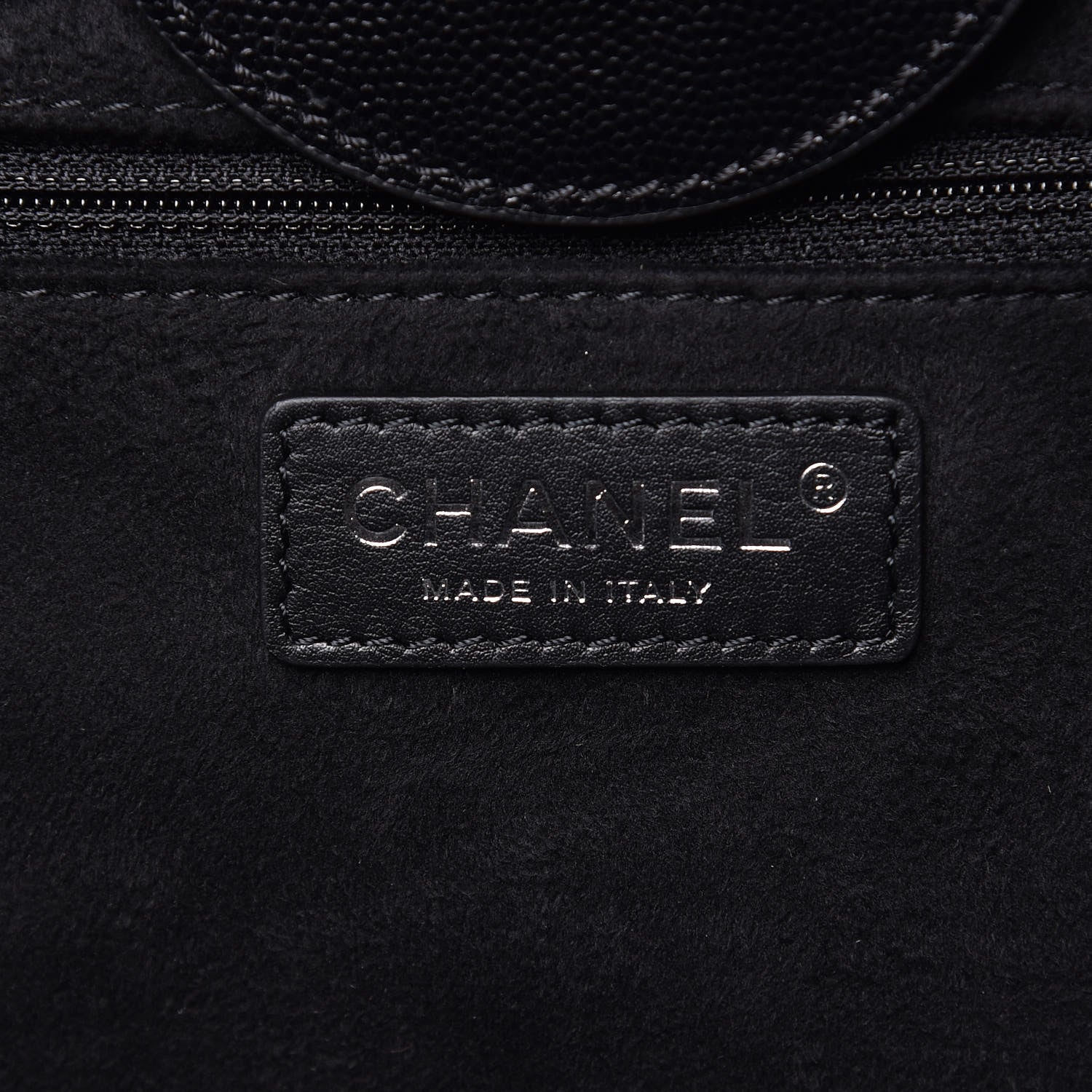 Chanel Caviar Small Studded Deauville Tote Black 6 of 8