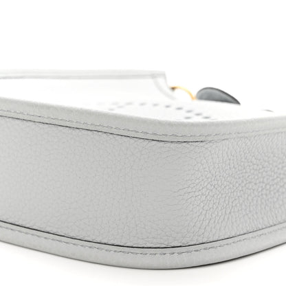 Hermes Taurillon Clemence Amazone Evelyne TPM Bleu Pale Nata 9 of 9