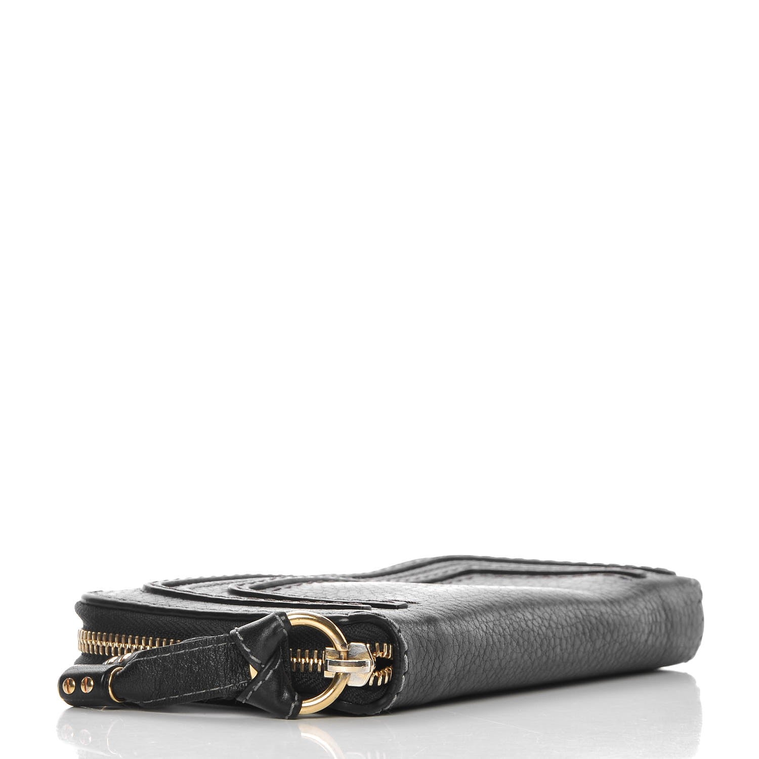 Chloe Grained Calfskin Marcie Long Zip Around Wallet Black 4 of 11