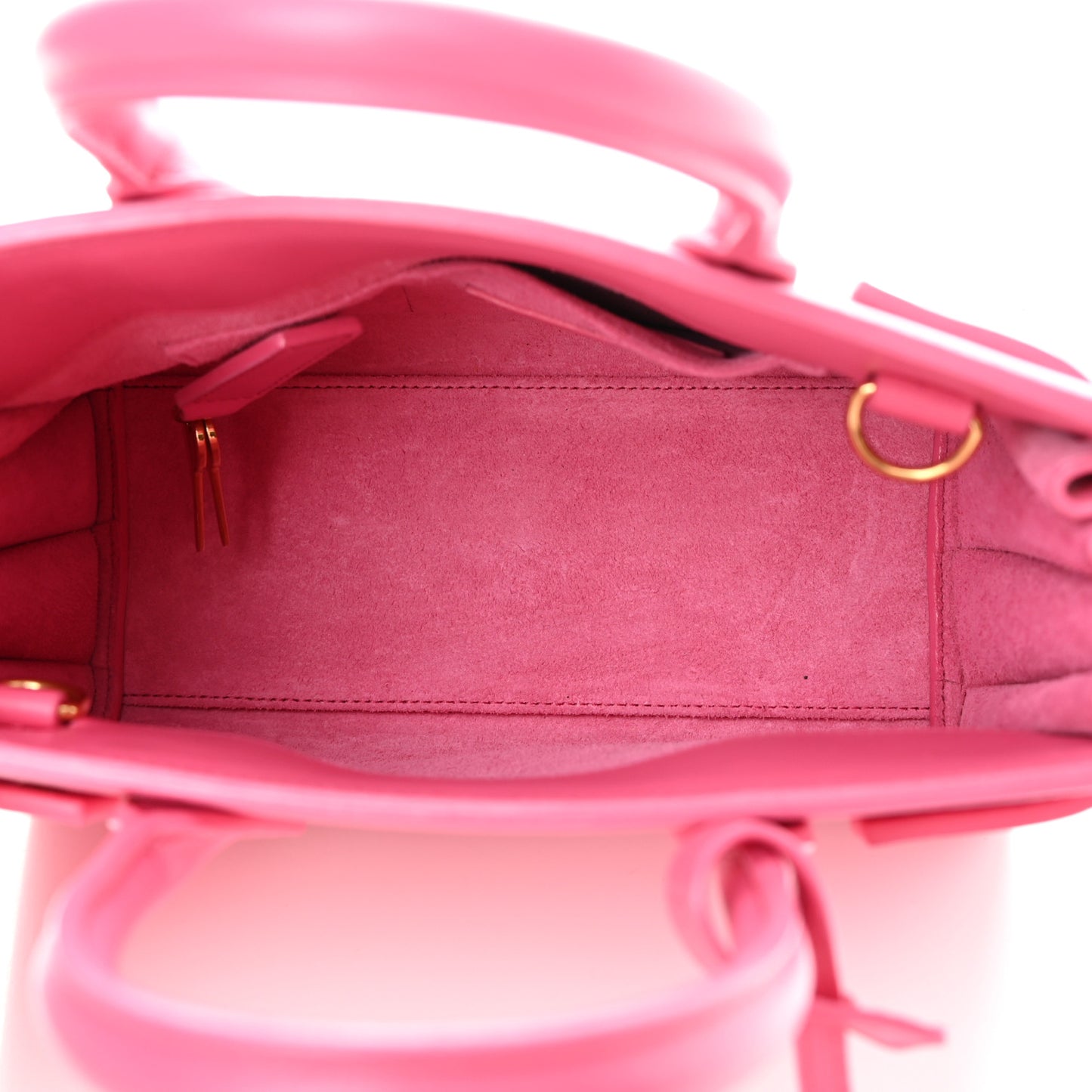 Calfskin Sac De Jour Nano Lipstick Fuchsia