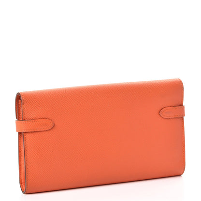Hermes Epsom Kelly Longue Wallet Mangue 3 of 10