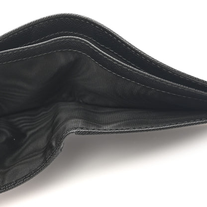 Prada Saffiano Bi-Fold Wallet Black Papaya 6 of 10