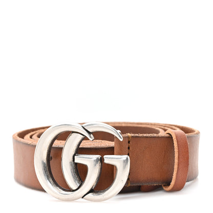 Gucci Cuoio Toscano Nickel Double Double G 30mm Belt 115 46 Cuir 1 of 4