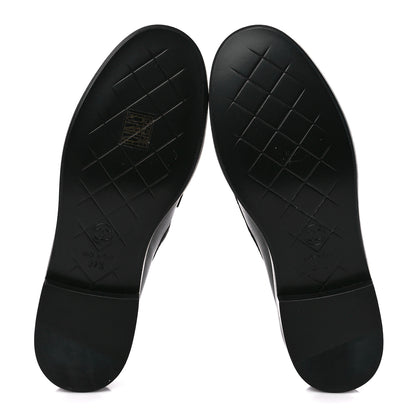Chanel Lambskin Quilted CC Turnlock Loafers 37.5 Black 5 of 8