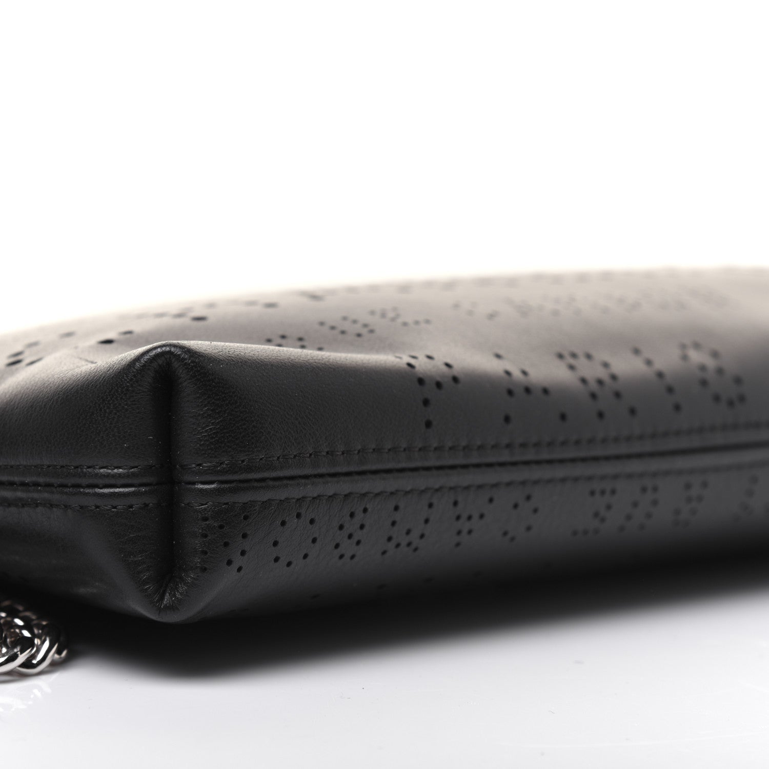 Chanel Calfskin Eyelets Clutch Black 6 of 10