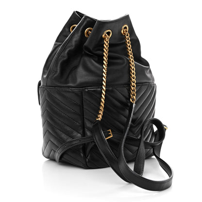 Saint Laurent Lambskin Matelasse Monogram Joe Backpack Black 3 of 9