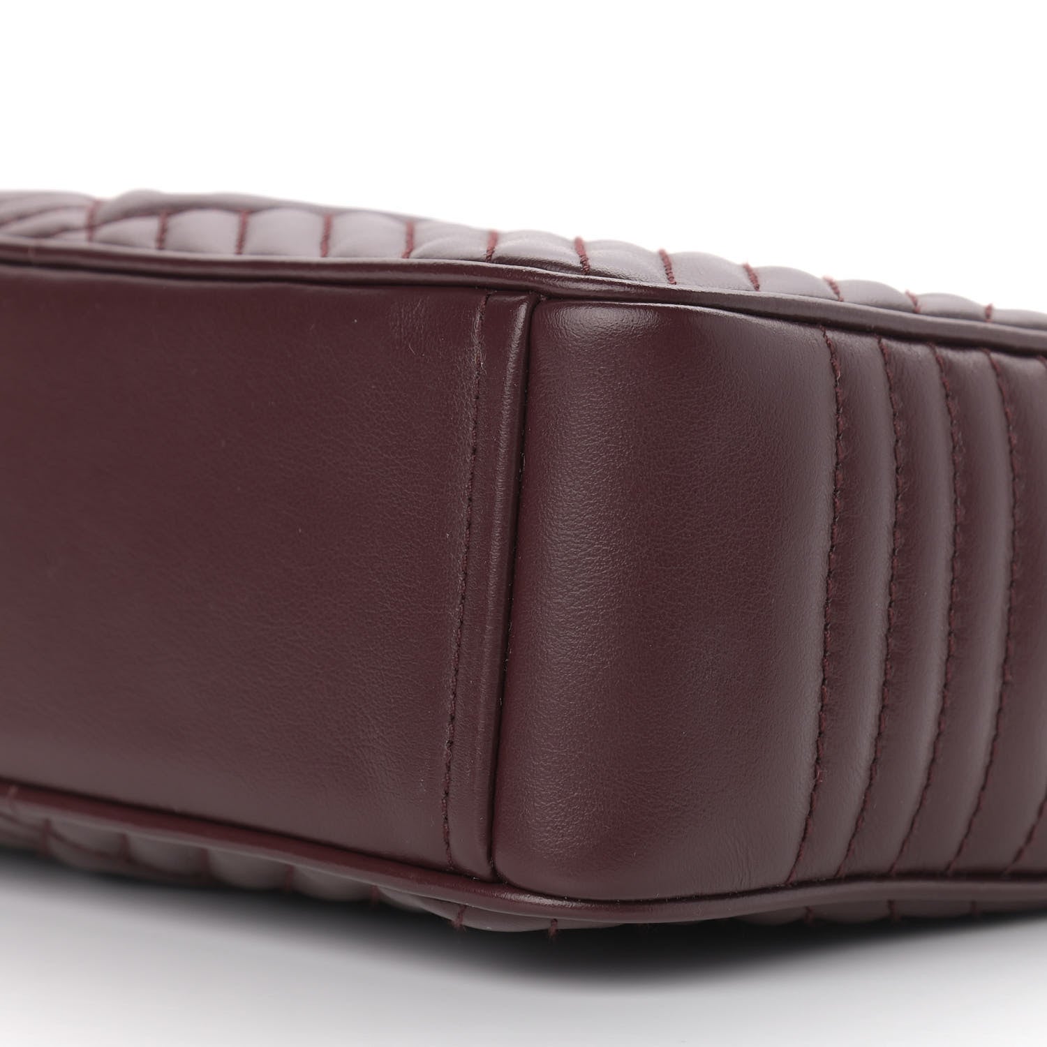 Prada Soft Calfskin Impunture Diagramme Camera Bag Granato 6 of 9