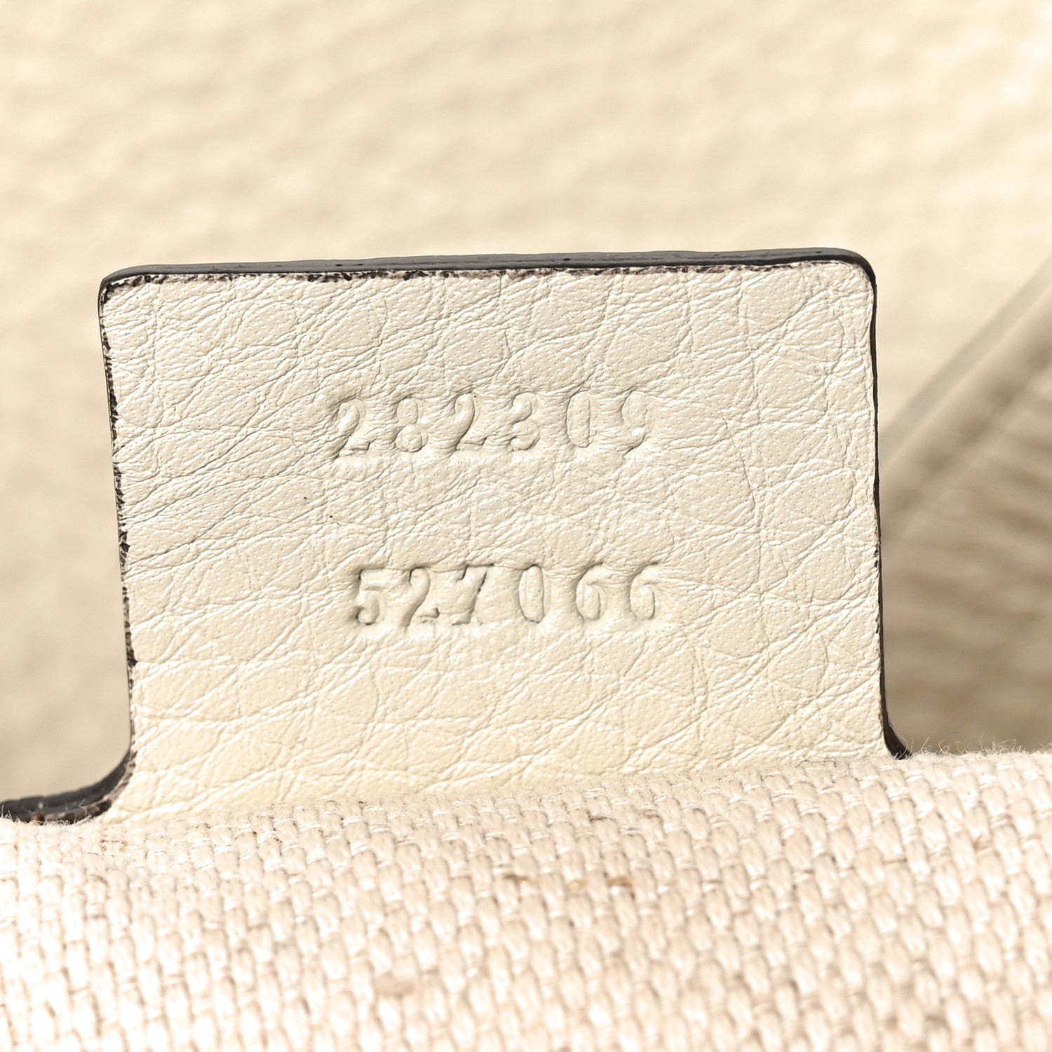 Gucci Pebbled Calfskin Medium Soho Shoulder Bag Off White 7 of 11