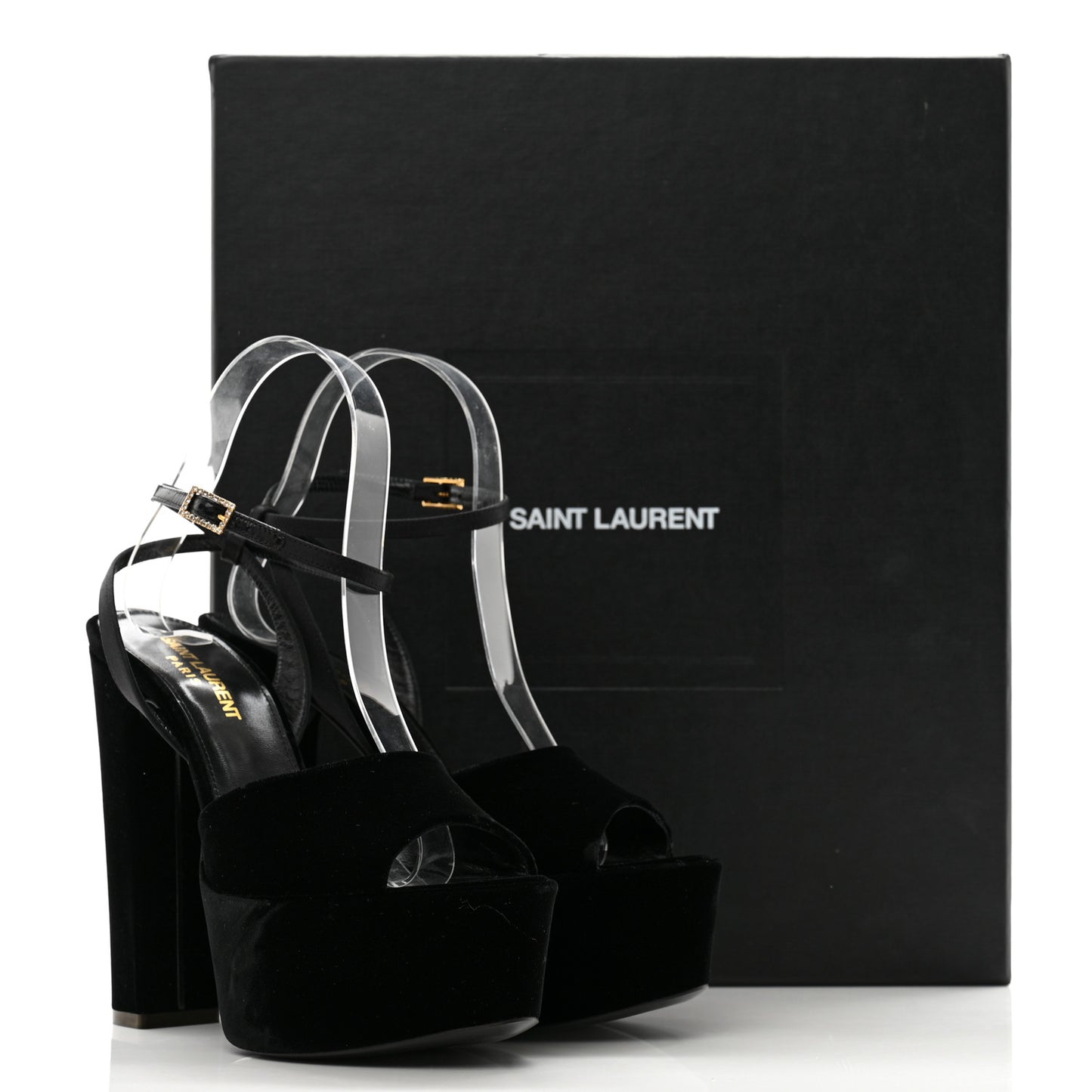 Velvet Jodie Platform Sandals 36 Black