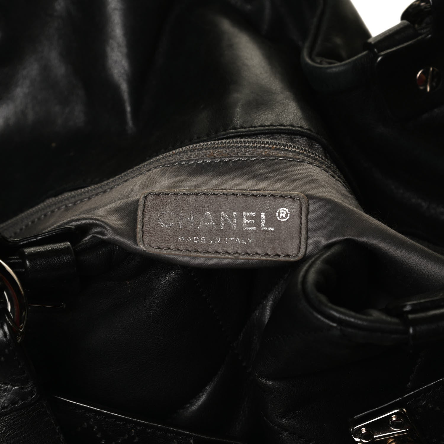 Chanel Lambskin Quilted Tote Black 9 of 14