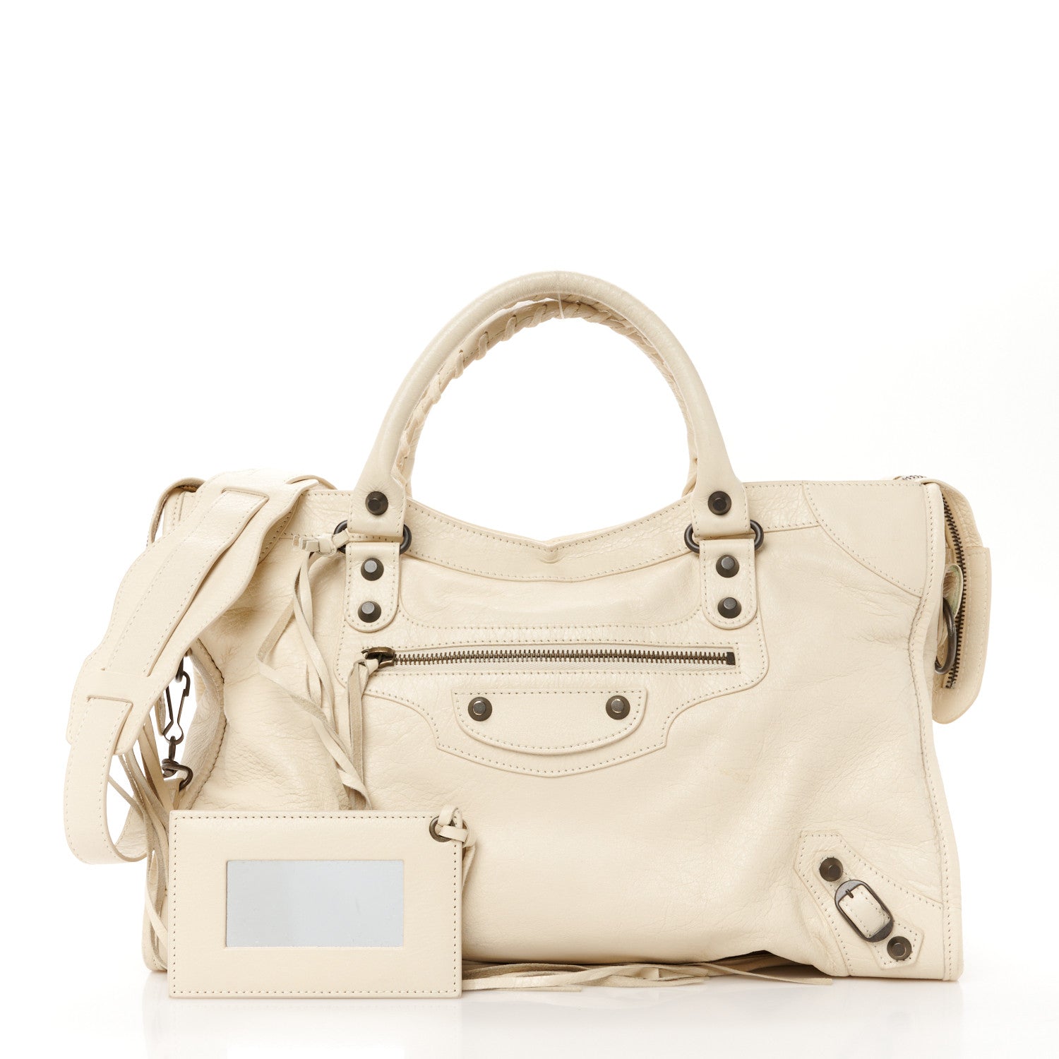 Balenciaga Agneau Classic Hardware City Blanc Creme Light Craie 3 of 12
