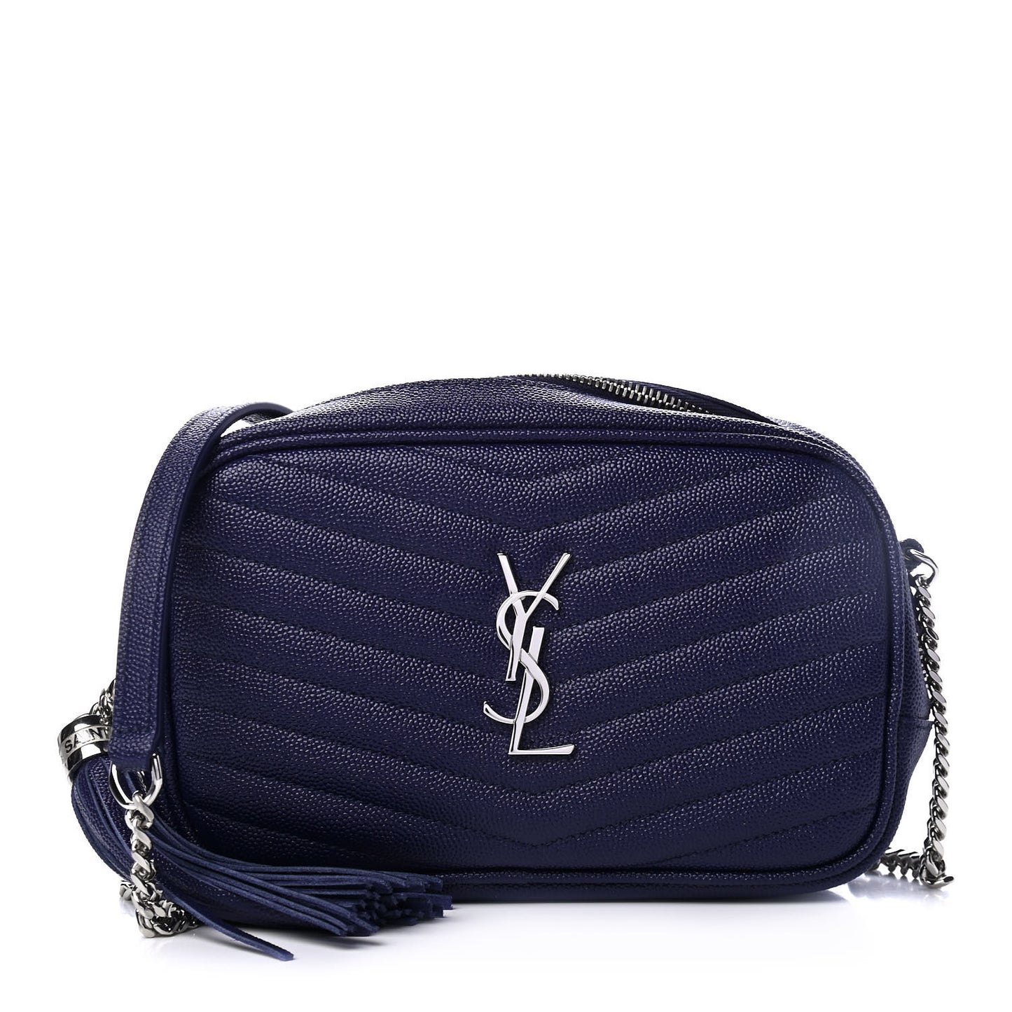 Grain De Poudre Matelasse Monogram Mini Lou Camera Bag Azure Blue