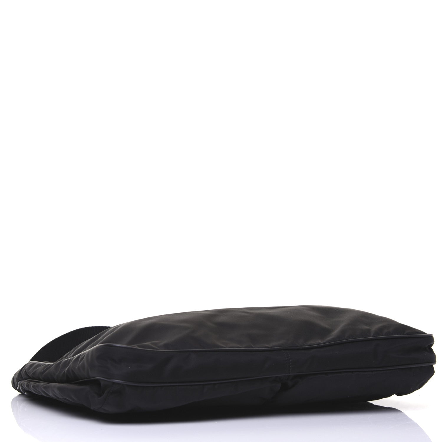 Prada Nylon Flat Messenger Bag Black 4 of 14