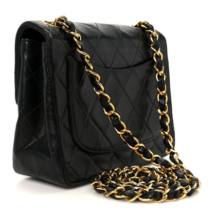 Chanel Lambskin Quilted Mini Square Flap Black 3 of 12