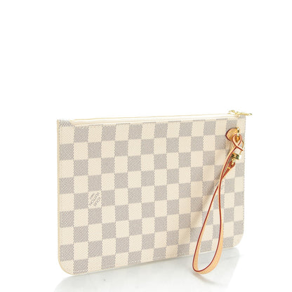 Louis Vuitton Damier Azur Neverfull MM GM Pochette 3 of 8