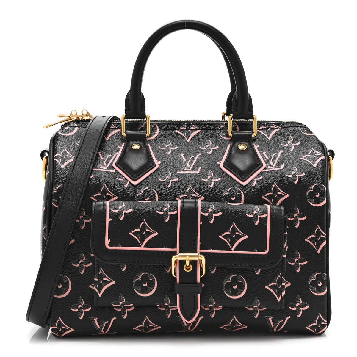 Louis Vuitton Monogram Fall for You Speedy Bandouliere 25 Black 1 of 9