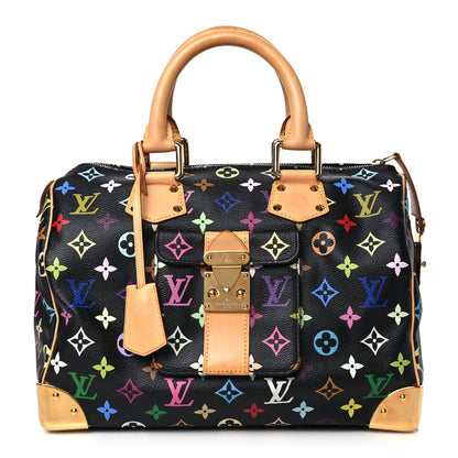 Louis Vuitton Monogram Multicolor Speedy 30 Black 1 of 10
