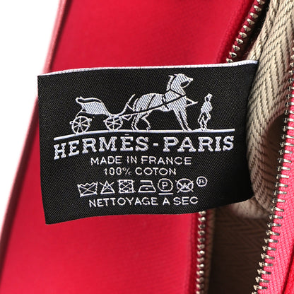 Hermes Canvas Small Bride-A-Brac Pouch Hibiscus 6 of 9