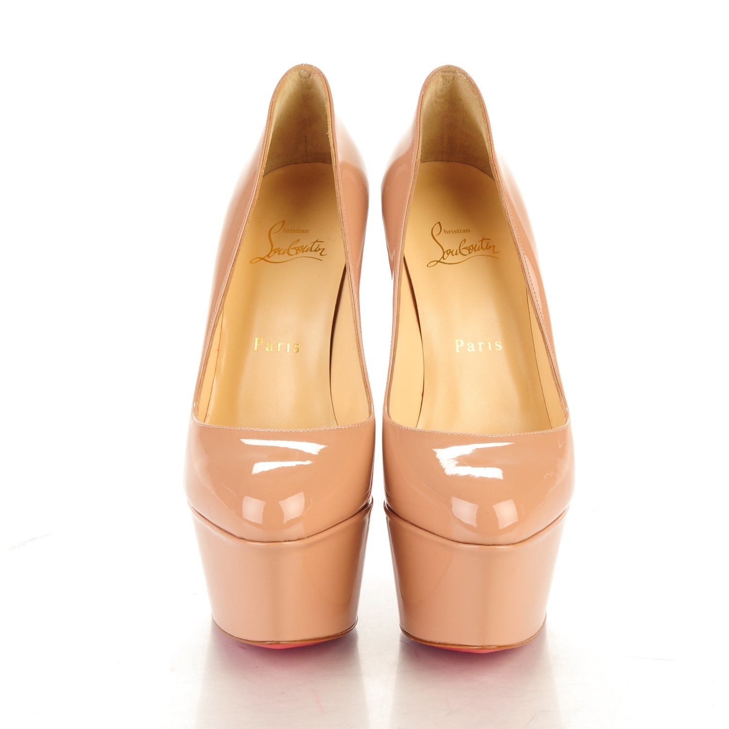 Christian Louboutin Patent Alta Vicky 160 Pumps 38.5 Nude 2 of 6