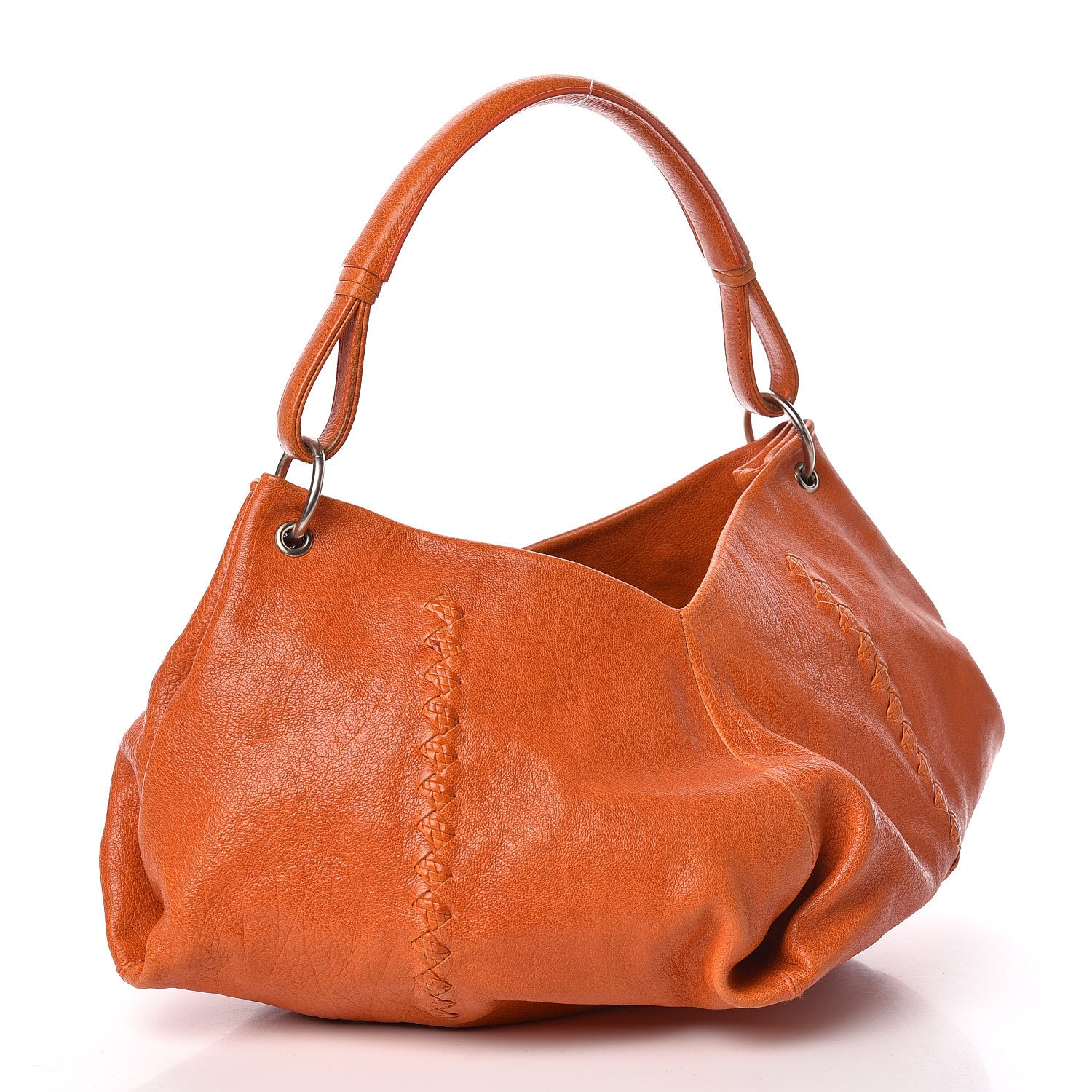 Bottega Veneta Nappa Intrecciato Aquilone Fortune Cookie Hobo Orange 3 of 10