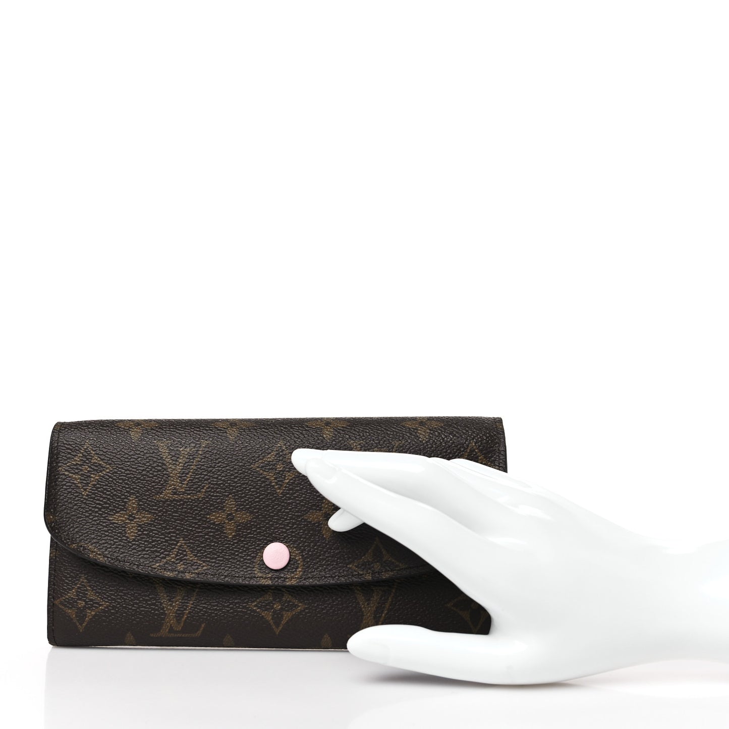 Monogram Emilie Wallet Rose Ballerine