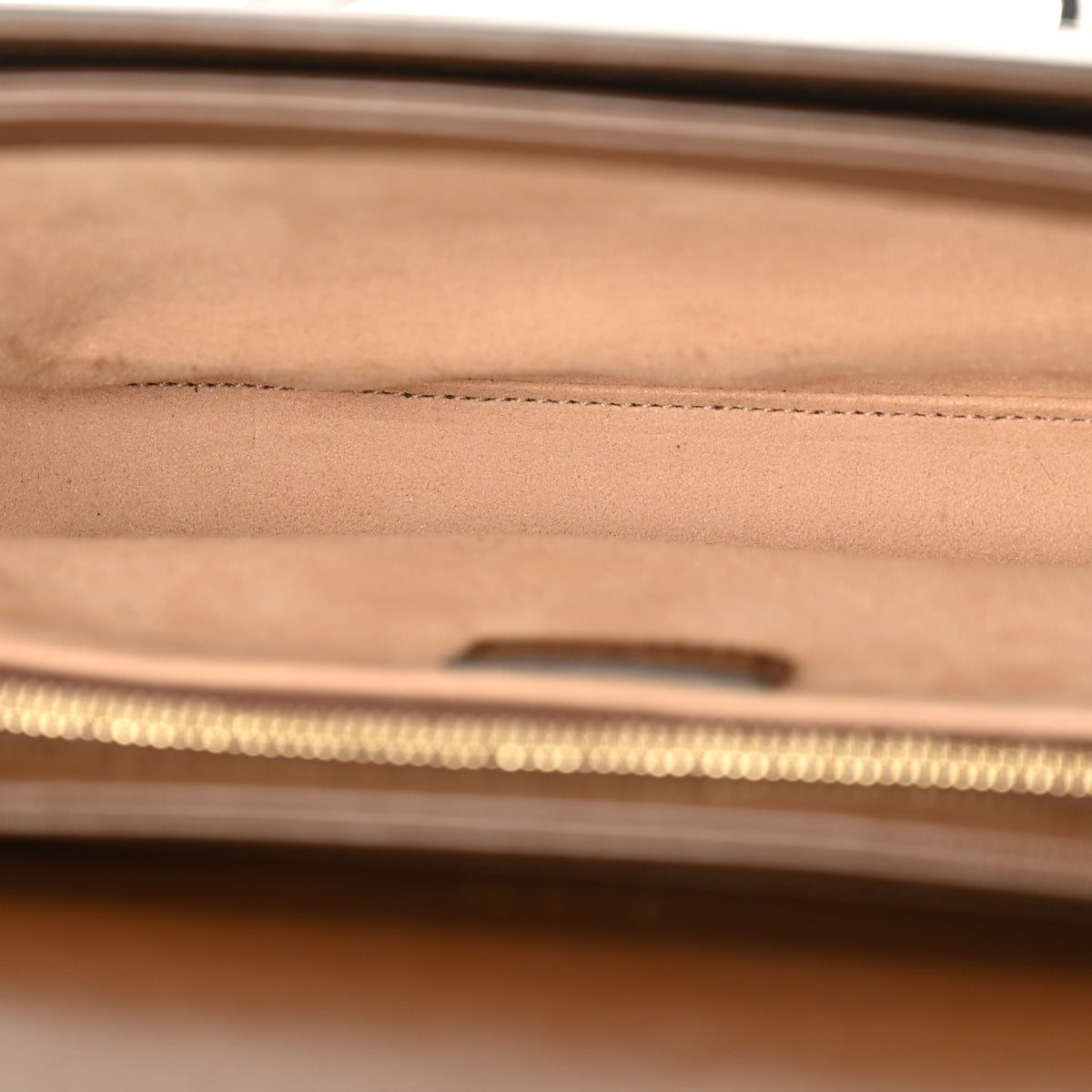 GG Supreme Monogram Horsebit 1955 Shoulder Bag Beige Brown Sugar