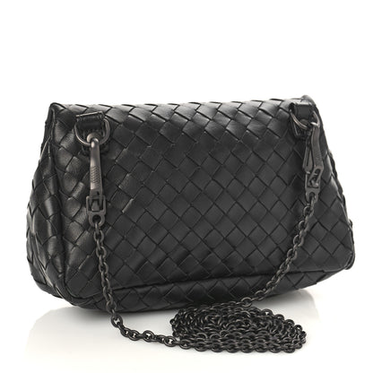 Bottega Veneta Nappa Intrecciato Mini Chain Messenger Black 3 of 9