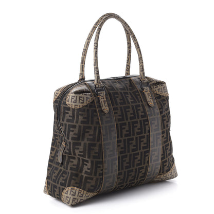 Fendi Zucca Zucchino Spalmati Large B Mix Tote Tobacco 3 of 14