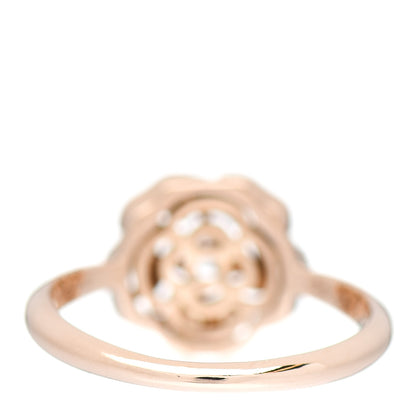 Chanel 18K Rose Gold Diamond Extrait de Camelia Ring 49 4.75 4 of 6
