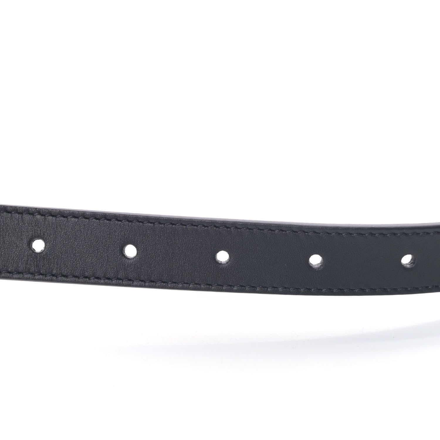 Gucci Calfskin Double G 20mm Belt 75 30 Black 4 of 5