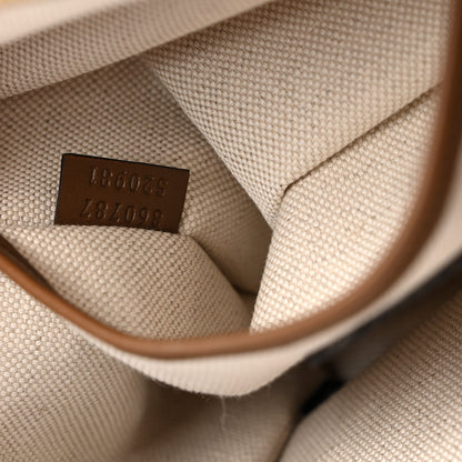 Gucci Suede GG Monogram Half Horsebit Medium Shoulder Bag Brown 7 of 10