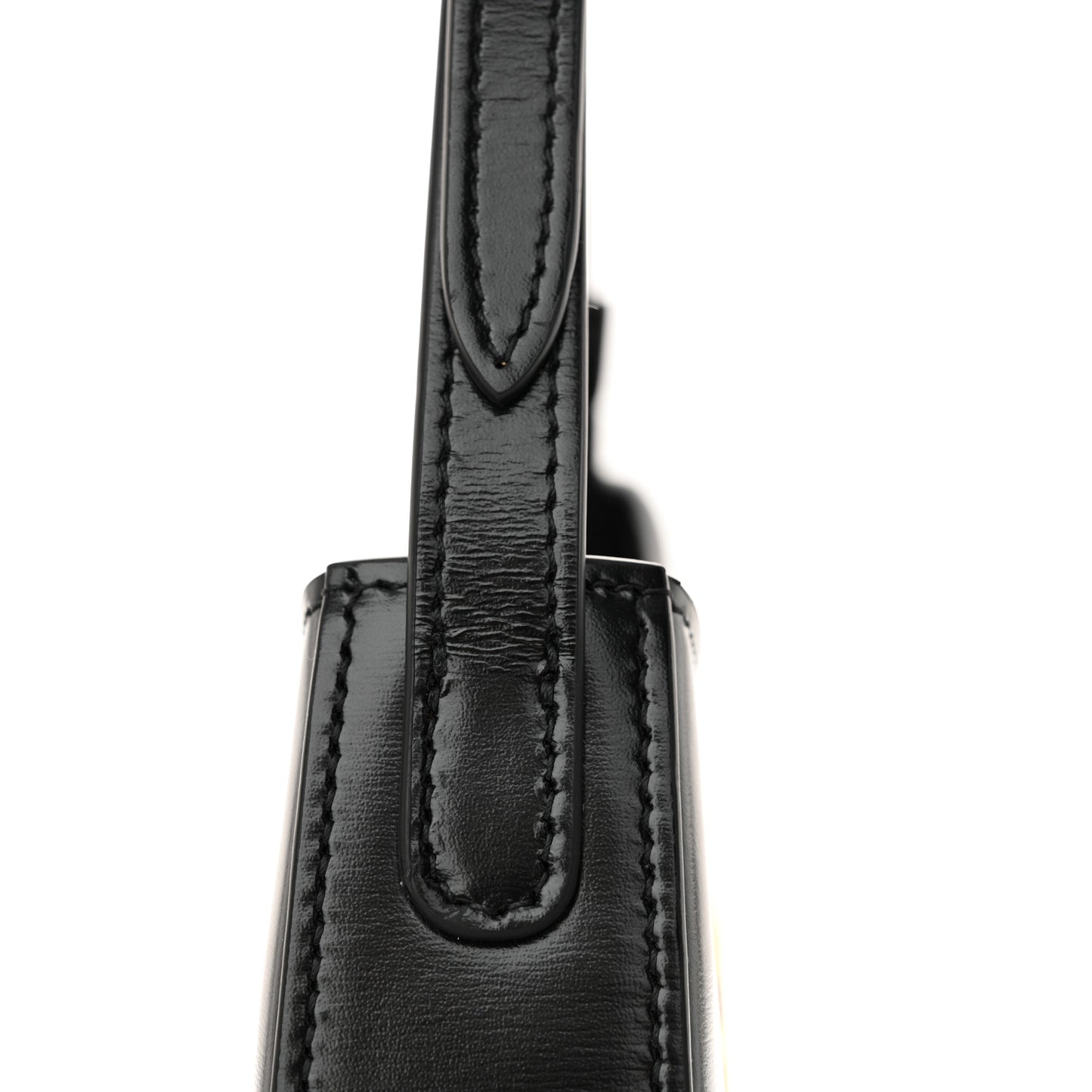Shiny Calfskin Medium Tilly Triomphe Shoulder Bag Black