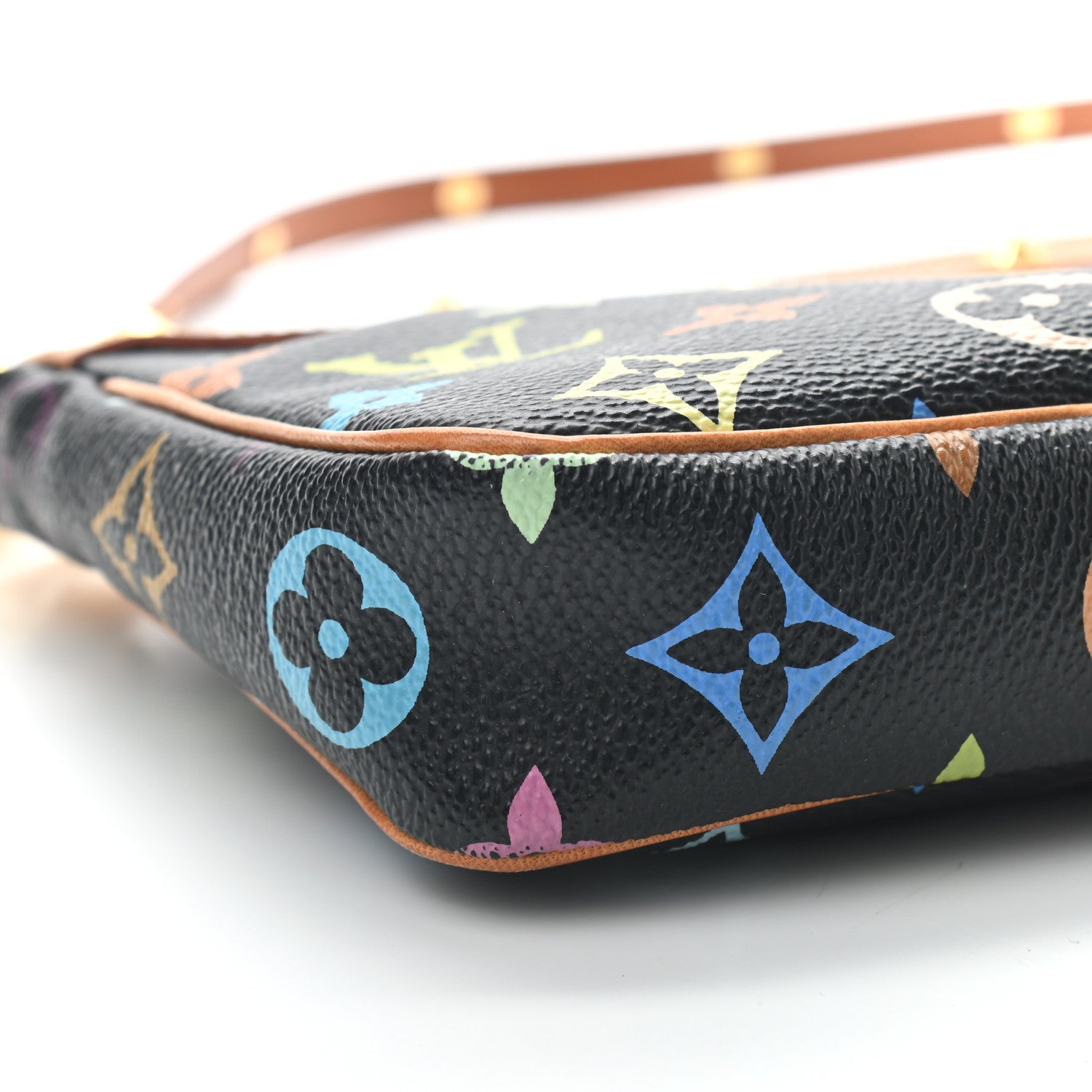 Louis Vuitton Monogram Multicolor Pochette Accessories Black 7 of 9
