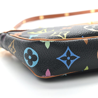 Louis Vuitton Monogram Multicolor Pochette Accessories Black 7 of 9