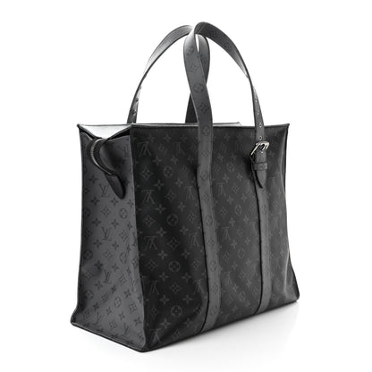 Louis Vuitton Monogram Eclipse Cabas Zippe GM Black 3 of 10